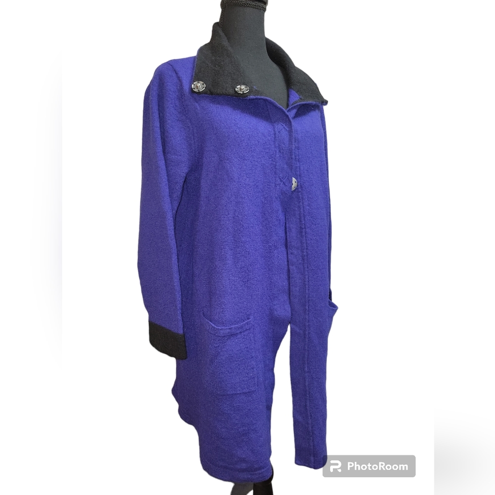 Chico's Cardigan mock turtleneck 100% wool